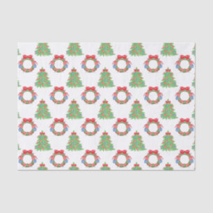 Papel De Seda Watercolor Christmas Football Wredies & Tres
