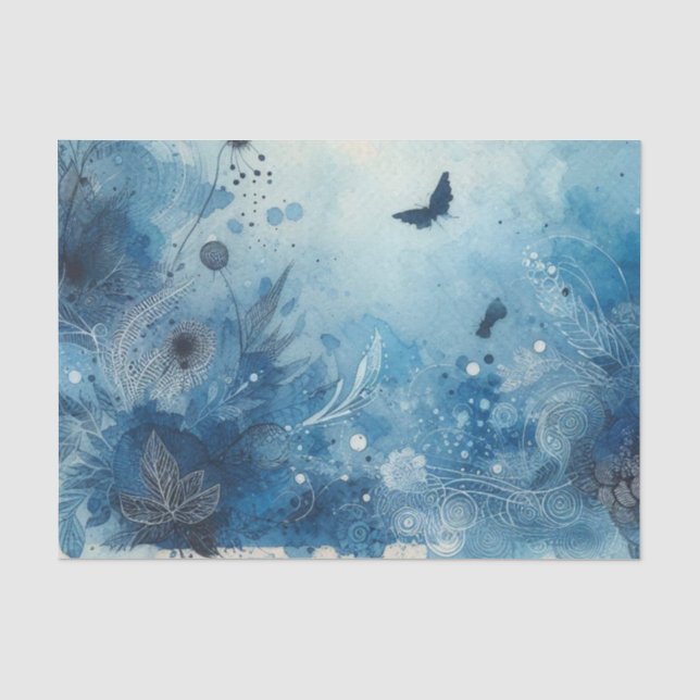 Papel de seda Watercolor Ephemera (Frente )