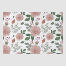 Papel De Seda Watercolor Eucalyptus Leaf Floral