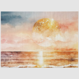 Papel De Seda Watercolor Sunset Series Design 1