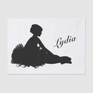 Papel De Seda Weary Ballerina Personalizada w Nome