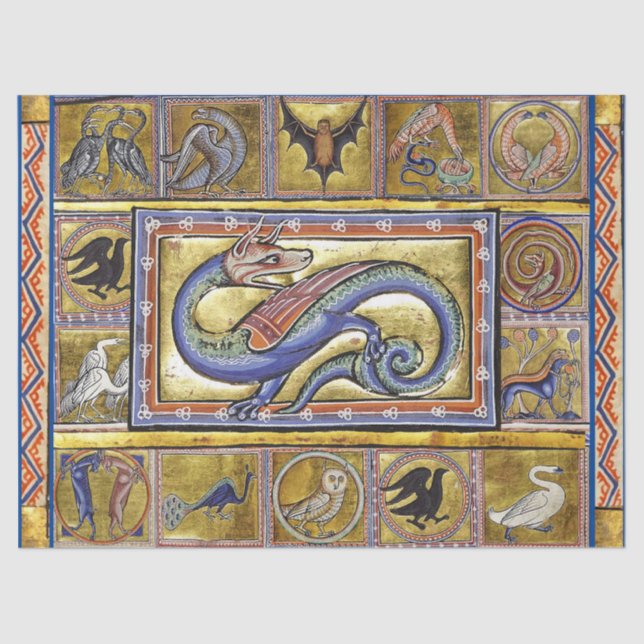 PAPEL DE SEDA WEIRD MEDIEVAL BESTIARY,SCITALIS LEGENDENT (Frente )