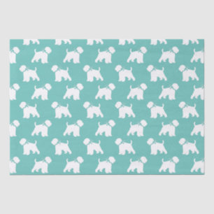 Papel De Seda Wheaten Terrier Dog Silhouette
