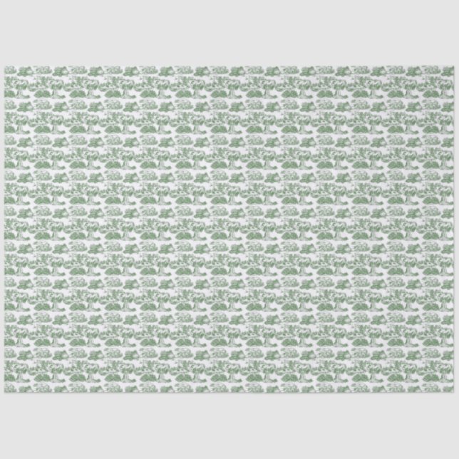 Papel De Seda WHEATEN Terrier Green Toile (Frente )