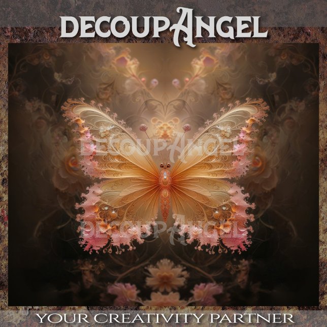 Papel De Seda Whimsical Bloom - Desligamento da Borboleta Fantas (Criador carregado)