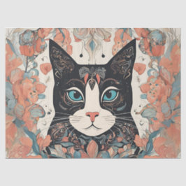 Papel De Seda Whimsical Cat