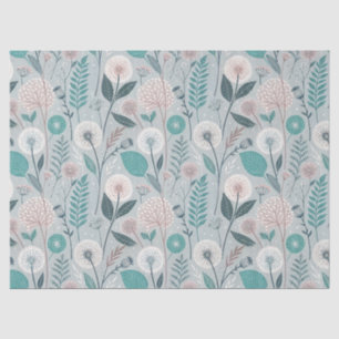 Papel De Seda Whimsical Dandelion & Floral Folk Art Seamless (2)