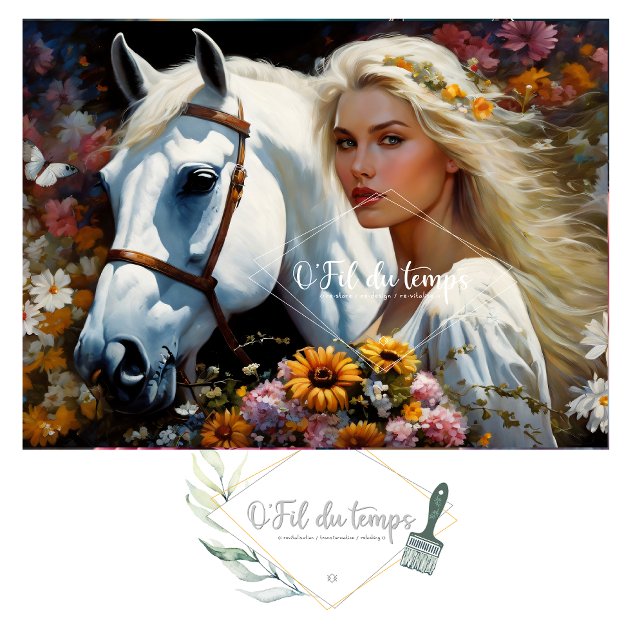 Papel De Seda White horse majesty v3 (Criador carregado)
