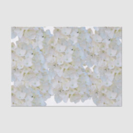 Papel De Seda White Hydrangeas Tissue Paper