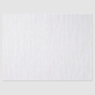 Papel De Seda White on White ArtDeco Emboscada de aparência