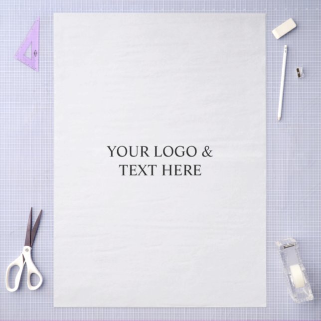 Papel De Seda White Personalized – Your Logo & Text Here (Arte )