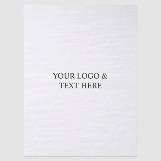 Papel De Seda White Personalized – Your Logo & Text Here (Frente )