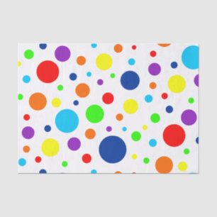 Papel De Seda White Rainbow Roca Tecido