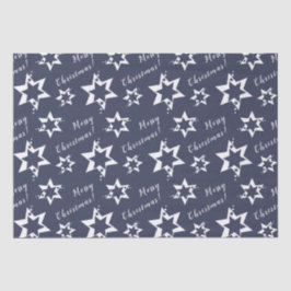 Papel De Seda White Stary - Feliz Natal! Roxa