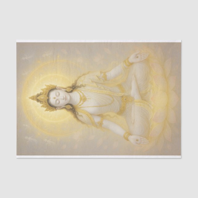 Papel De Seda White Tara (Frente )