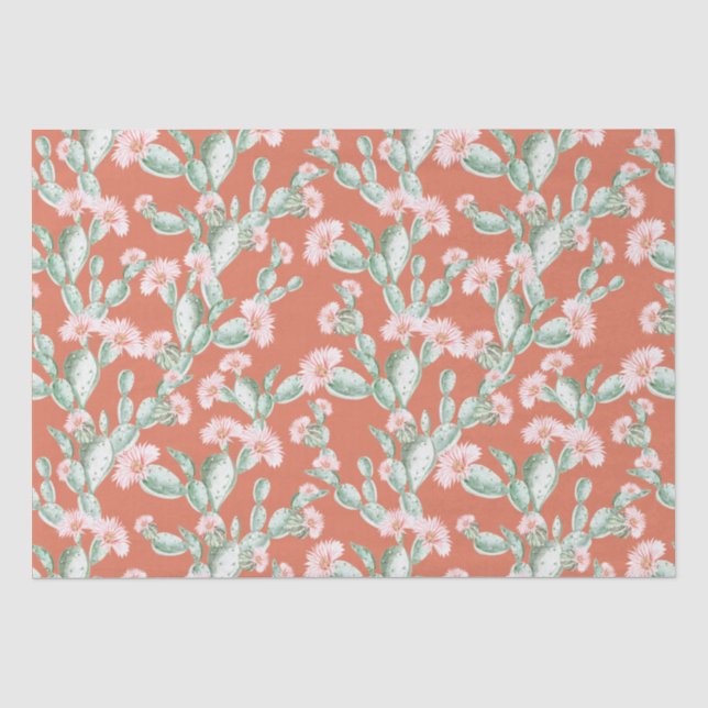 Papel De Seda Wild Cactus Pattern (Frente )
