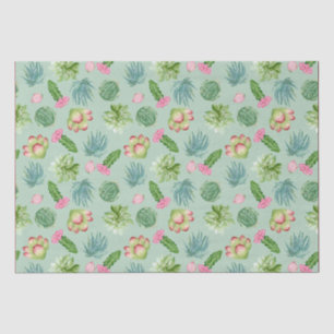 Papel De Seda Wild Cactus Pattern