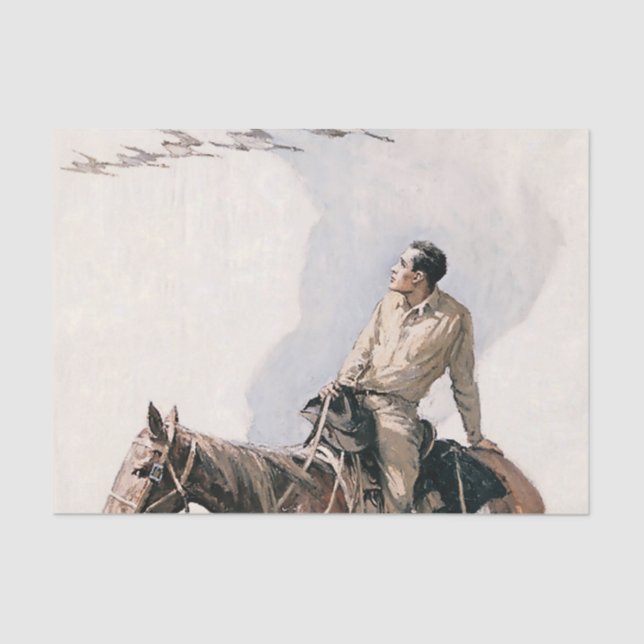 Papel De Seda "Wild Geese" Arte Ocidental de WHD Koerner (Frente )