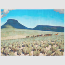 "Wild Horse Country", por Maynard Dixon