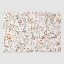Papel De Seda Wildflower Boho Bloom Garden Boho
