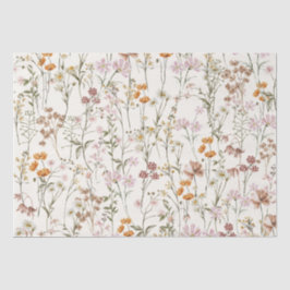 Papel De Seda Wildflower Boho Bloom Garden Boho