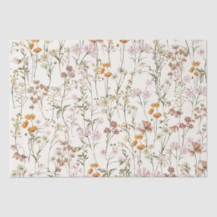 Papel De Seda Wildflower Boho Bloom Garden Boho