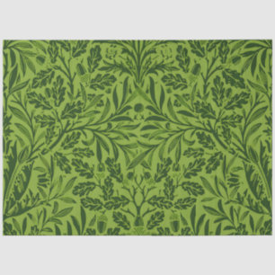 Papel De Seda William Mirrors Acorns & oak deixa o padrão verde