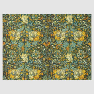 Papel De Seda William Morris Antique Honeysuckle Padrão Floral