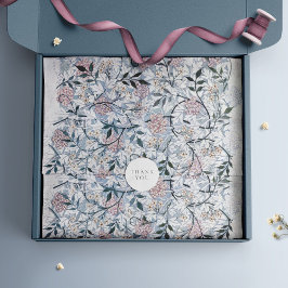 Papel De Seda William Morris Blue Pattern Design Vintage Floral