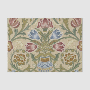 Papel De Seda William Morris Brocade Floral Wallpaper Padrão