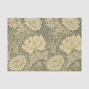 Papel De Seda William Morris Chrysantemum Soft Floral Design
