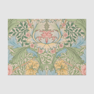 Papel De Seda William Morris Flor de Murta Floral Botânico