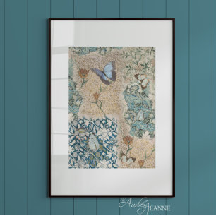 Papel De Seda William Morris Floral Butterfly Garden Decoupage