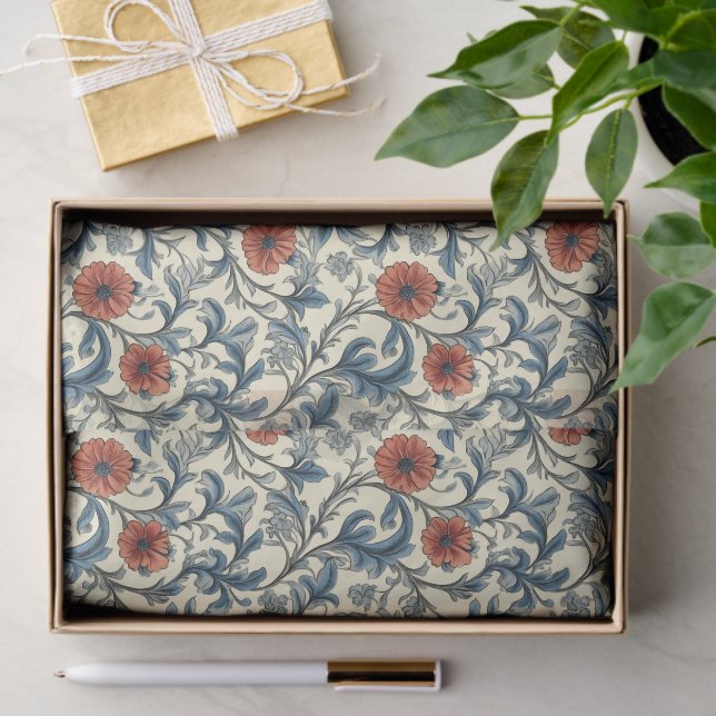Papel De Seda William Morris Floral Pattern (Presente)