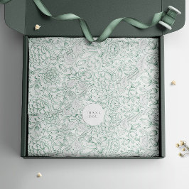 Papel De Seda William Morris Ink Tulips Vintage Retro Floral