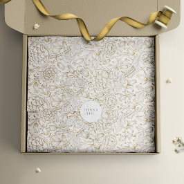 Papel De Seda William Morris Ink Tulips Vintage Retro Floral