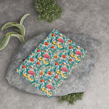 William Morris inspirou azul de cobre amarelo rosa