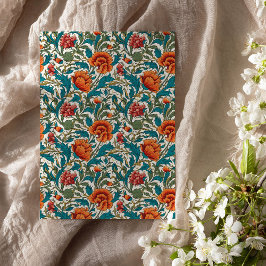 Papel De Seda William Morris inspirou terracotta pastel azul