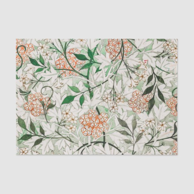 Papel De Seda William Morris Jasmine Garden Flower Classic (Frente )