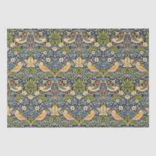 Papel De Seda William Morris - Padrão Floral de Thief de Morango
