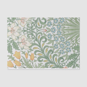 Papel De Seda William Morris - Padrões Florais de Tulipas e Líri