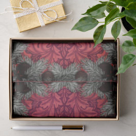Papel De Seda William * Morris Papais noeis Spruce Rich Cherry