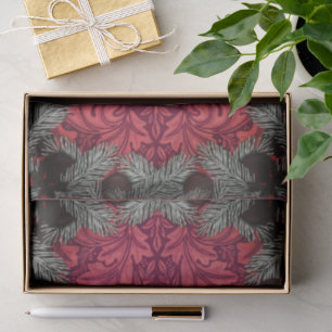 Papel De Seda William * Morris Papais noeis Spruce Rich Cherry