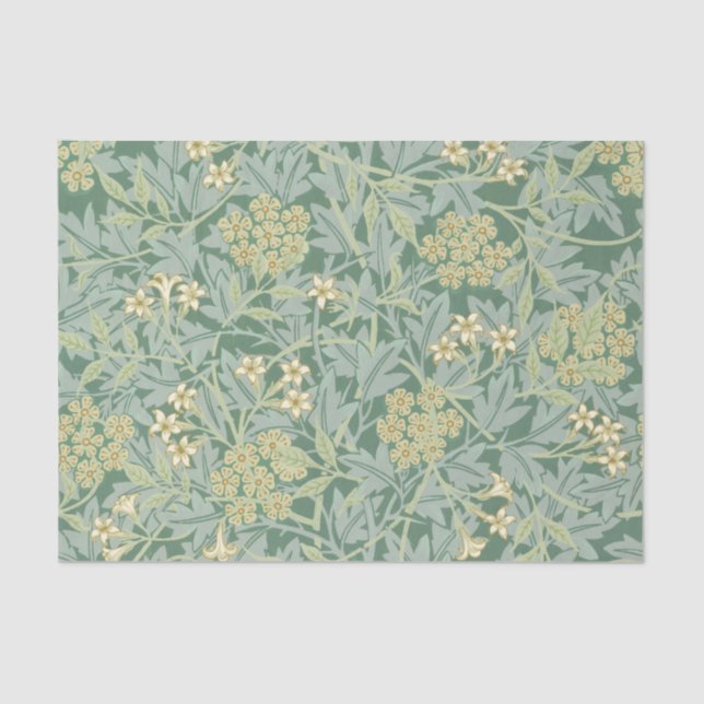 Papel De Seda William Morris Pattern Victorian Green (Frente )