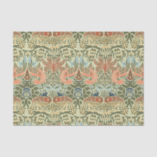 Papel De Seda William Morris Peacock e Dragon
