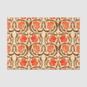 Papel De Seda William Morris Pimpernel, Mandarin Orange & Brown