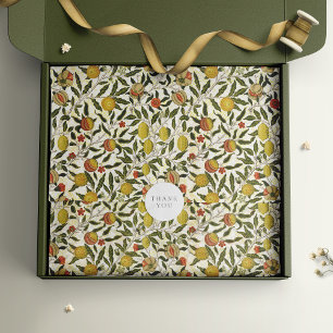 Papel De Seda William Morris Pomegranate Lemons Padrão Fruta