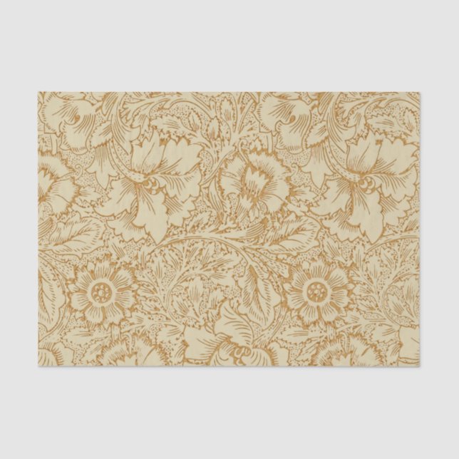 Papel De Seda William Morris Poppy Floral Wallpaper (Frente )
