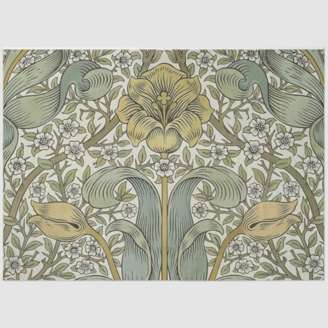 Papel De Seda William Morris Primavera Thicket Classic Pattern (Frente )