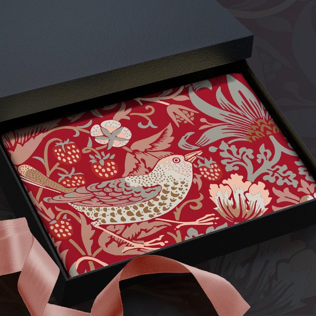 Papel De Seda William Morris Strawberry Thef Paper (Criador carregado)
